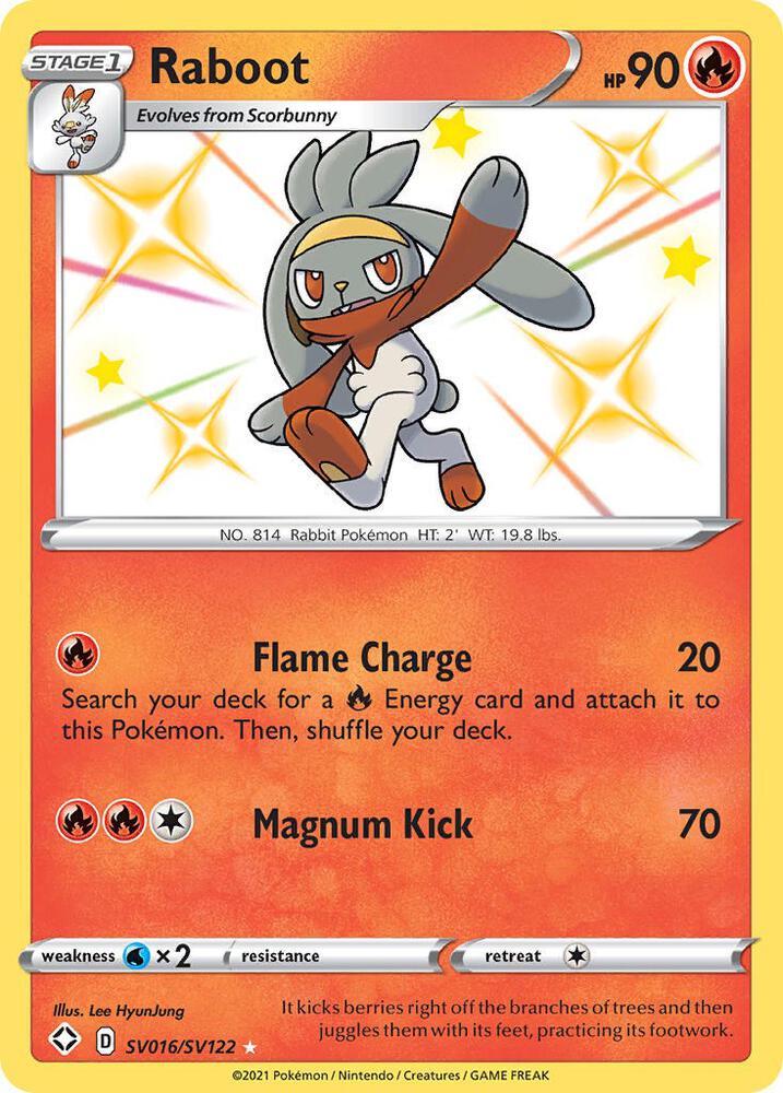 Pokemon Raboot SV016/SV122 Shining Fates