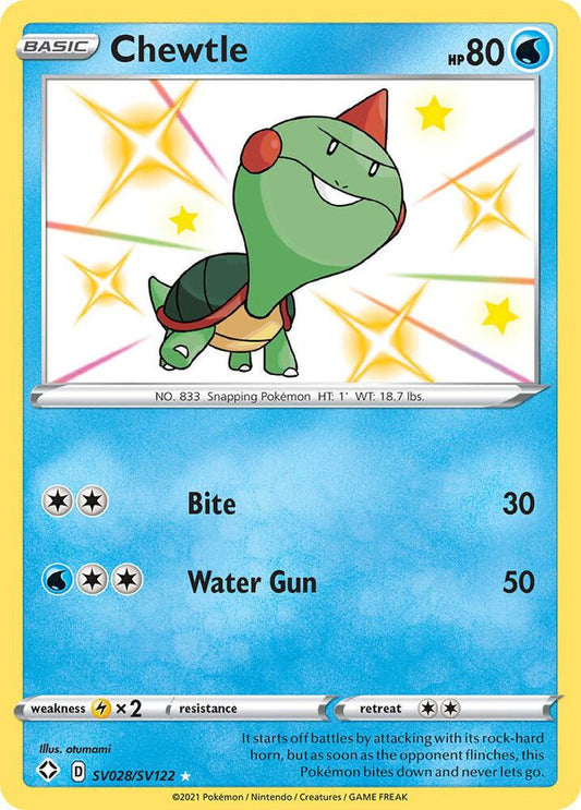 Pokemon Chewtle SV028/SV122 Shining Fates