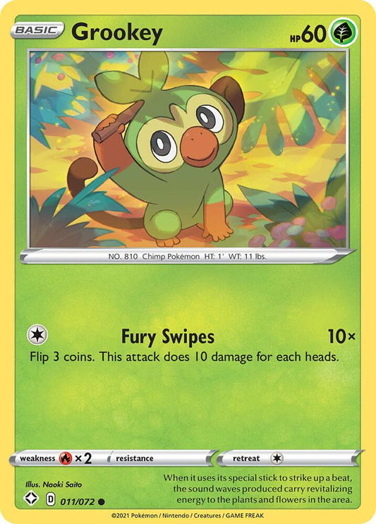 Pokemon Grookey 11/72 Shining Fates