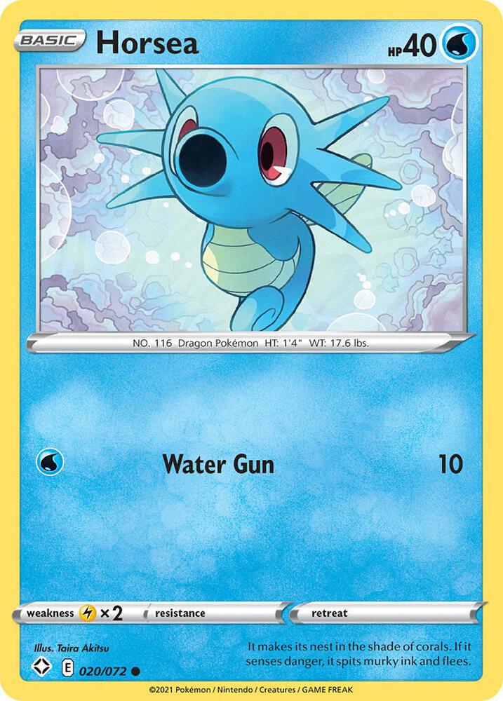 Pokemon Horsea 20/72 Shining Fates