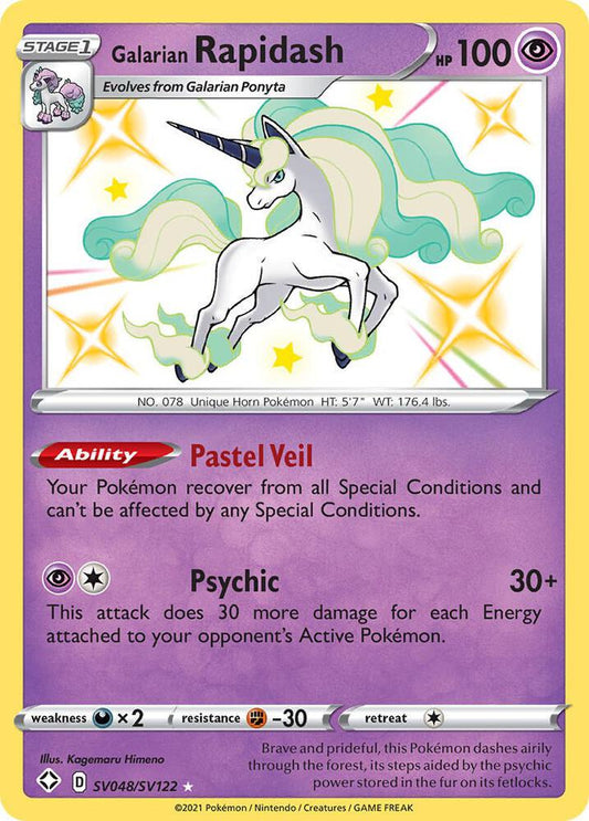 Pokemon Galarian Rapidash SV048/SV122 Shining Fates