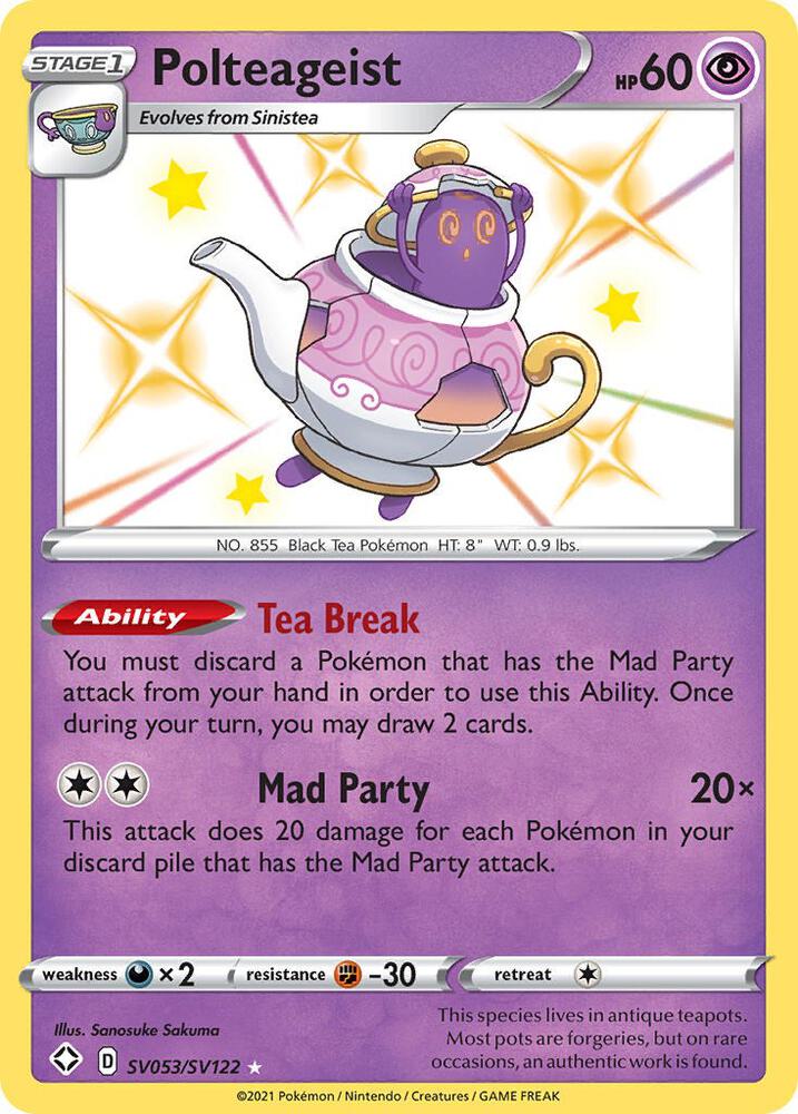 Pokemon Polteageist SV053/SV122 Shining Fates