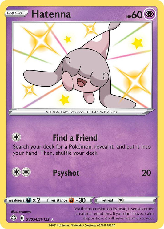 Pokemon Hatenna SV054/SV122 Shining Fates