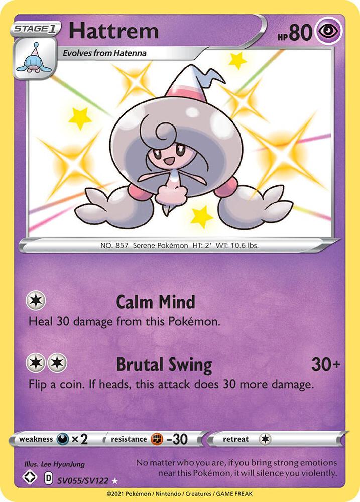 Pokemon Hattrem SV055/SV122 Shining Fates
