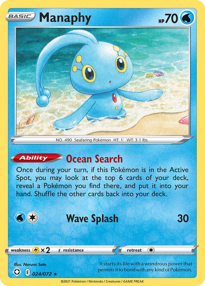 Pokemon Manaphy 24/72 Shining Fates