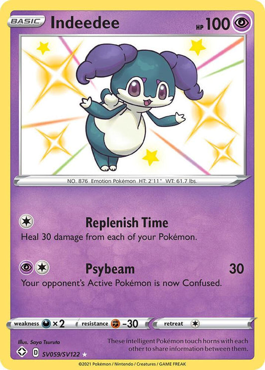 Pokemon Indeedee SV059/SV122 Shining Fates