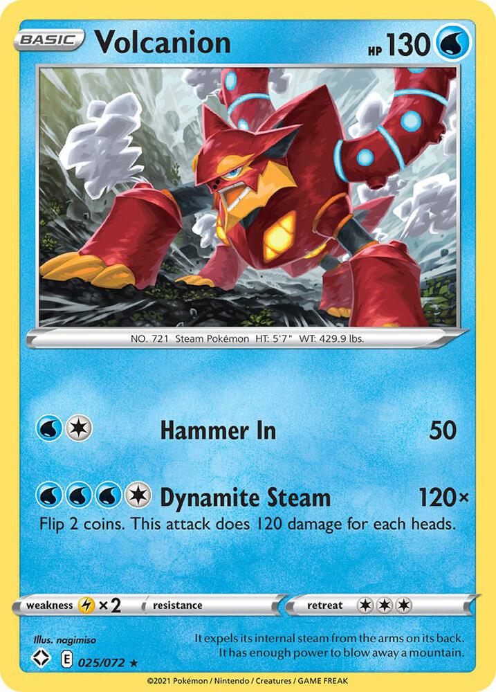 Pokemon Volcanion 25/72 Shining Fates