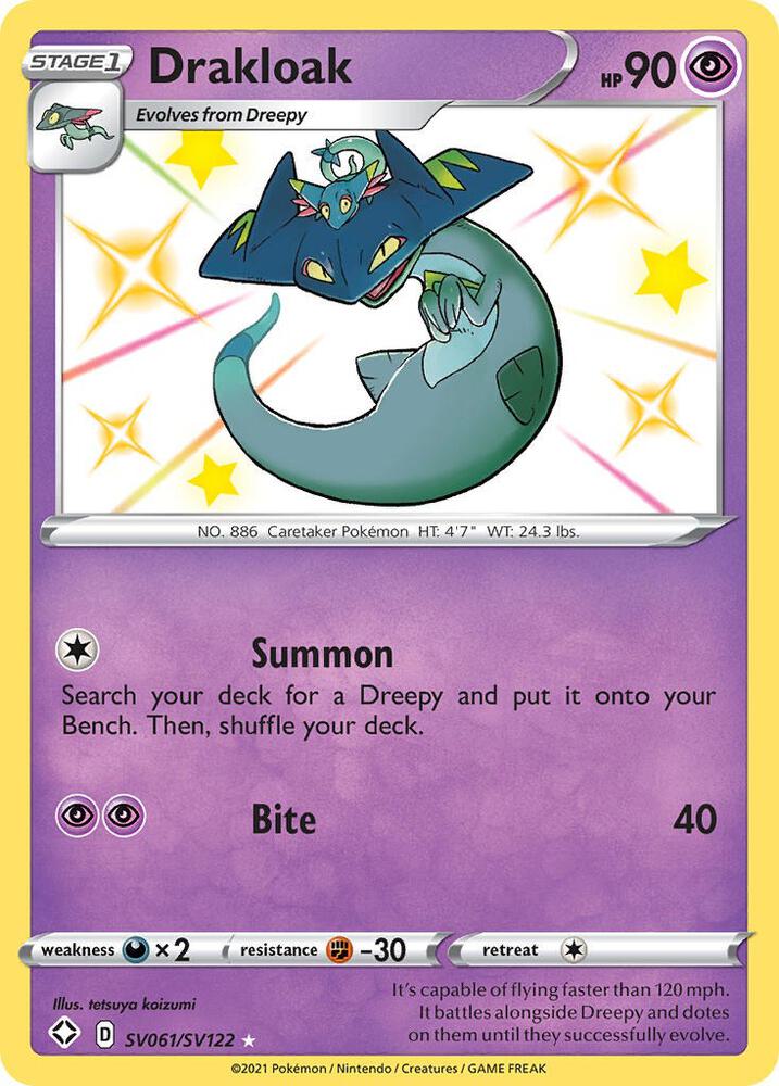 Pokemon Drakloak SV061/SV122 Shining Fates