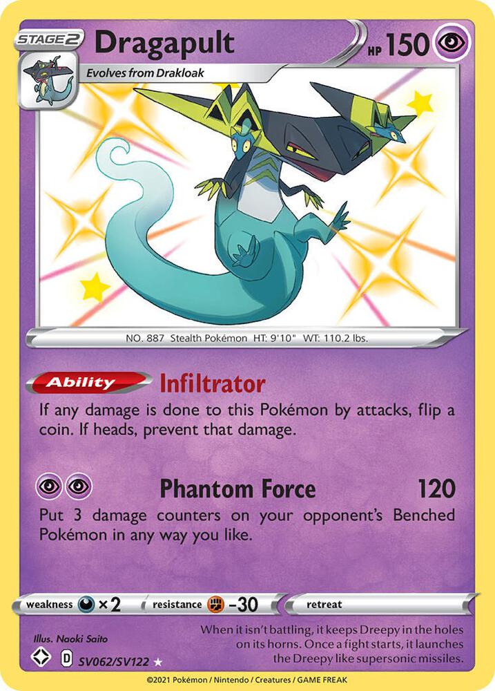 Pokemon Dragapult SV062/SV122 Shining Fates