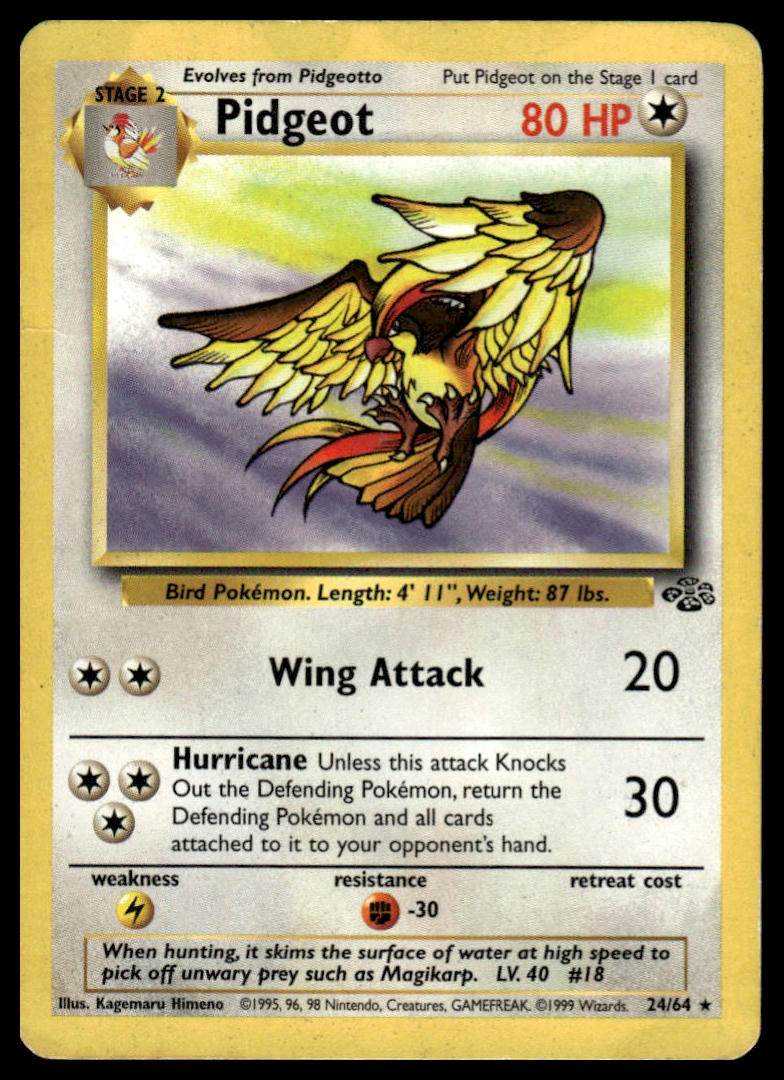 Pokemon TCG Pidgeot (24) #24/64 Jungle