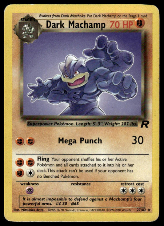Pokemon TCG Dark Machamp (27) #27/82 Team Rocket