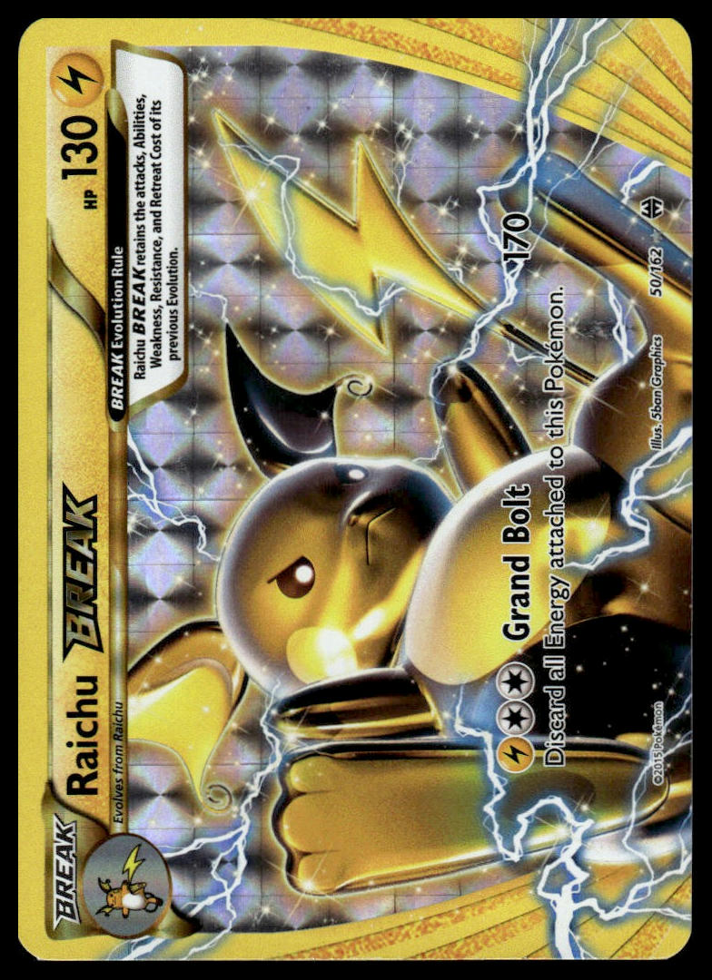Pokemon TCG Raichu BREAK #50/162 XY - BREAKthrough