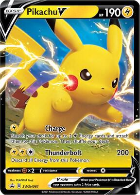 Pokemon Pikachu V SWSH061 SWSH Black Star Promos