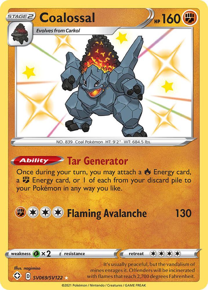 Pokemon Coalossal SV069/SV122 Shining Fates