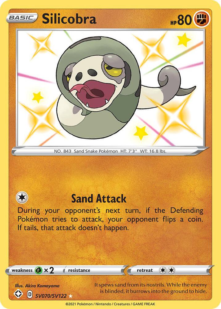 Pokemon Silicobra SV070/SV122 Shining Fates
