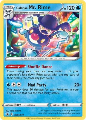 Pokemon Galarian Mr. Rime SWSH079 SWSH Black Star Promos