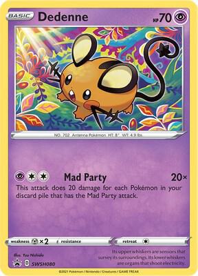 Pokemon Dedenne SWSH080 SWSH Black Star Promos