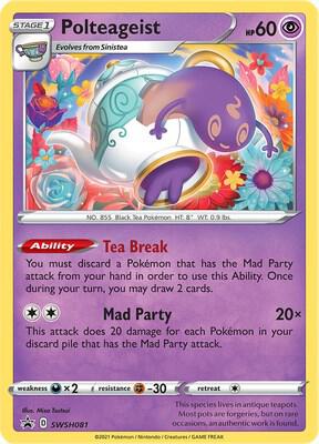 Pokemon Polteageist SWSH081 SWSH Black Star Promos