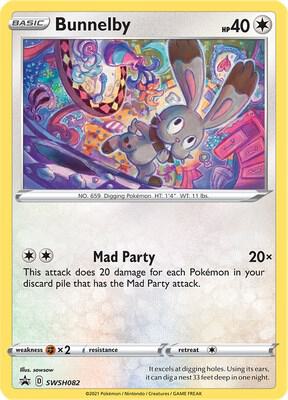 Pokemon Bunnelby SWSH082 SWSH Black Star Promos