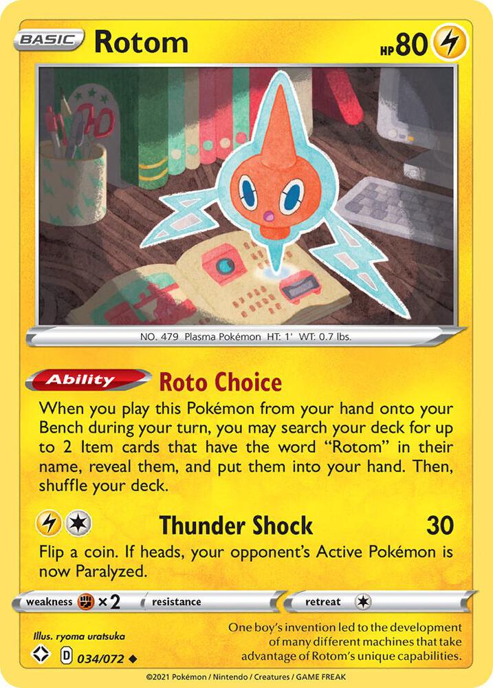 Pokemon Rotom 34/72 Shining Fates