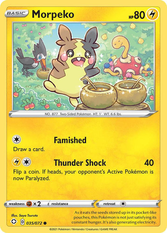 Pokemon Morpeko 35/72 Shining Fates