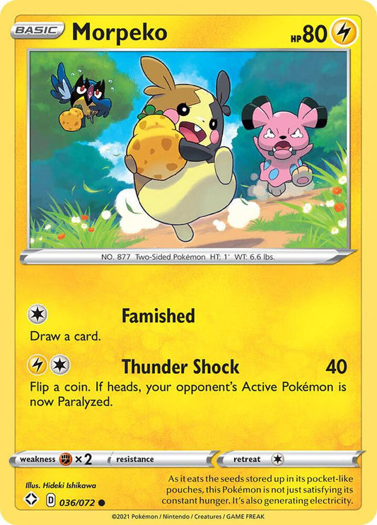Pokemon Morpeko 36/72 Shining Fates