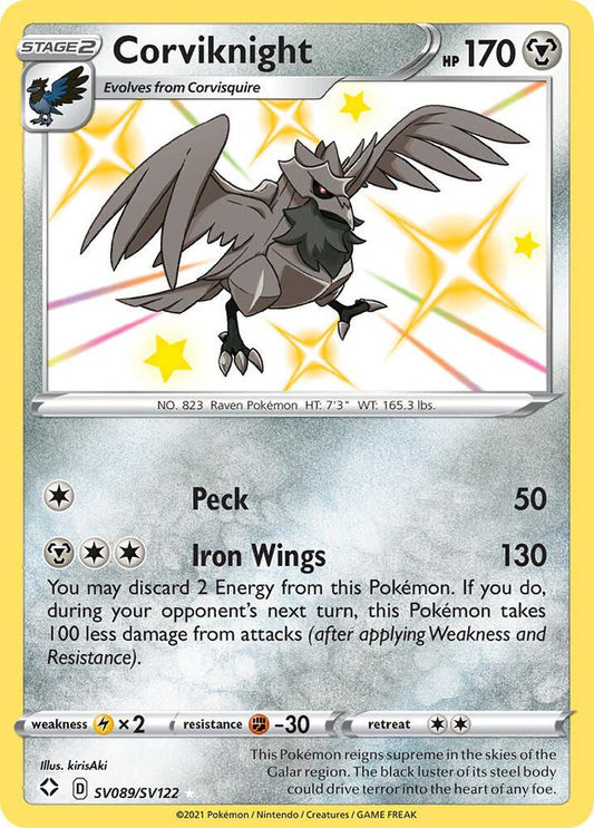 Pokemon Corviknight SV089/SV122 Shining Fates