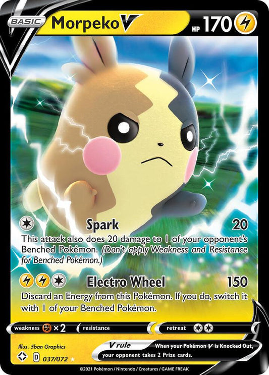 Pokemon Morpeko V 37/72 Shining Fates