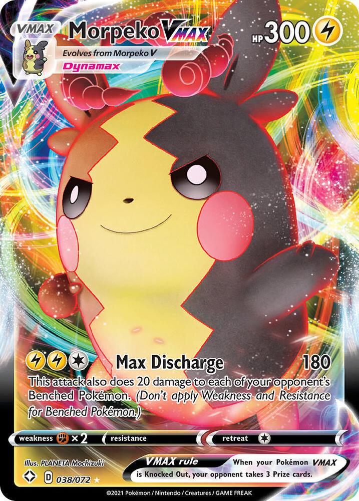 Pokemon Morpeko VMAX 38/72 Shining Fates