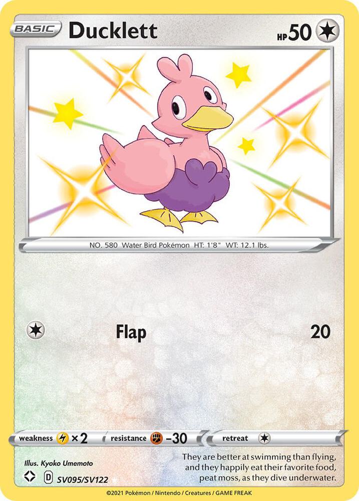 Pokemon Ducklett SV095/SV122 Shining Fates
