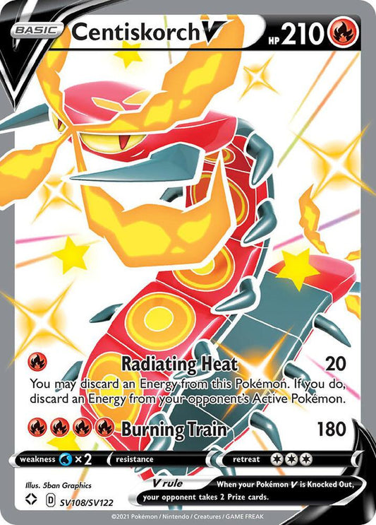 Pokemon Centiskorch V SV108/SV122 Shining Fates