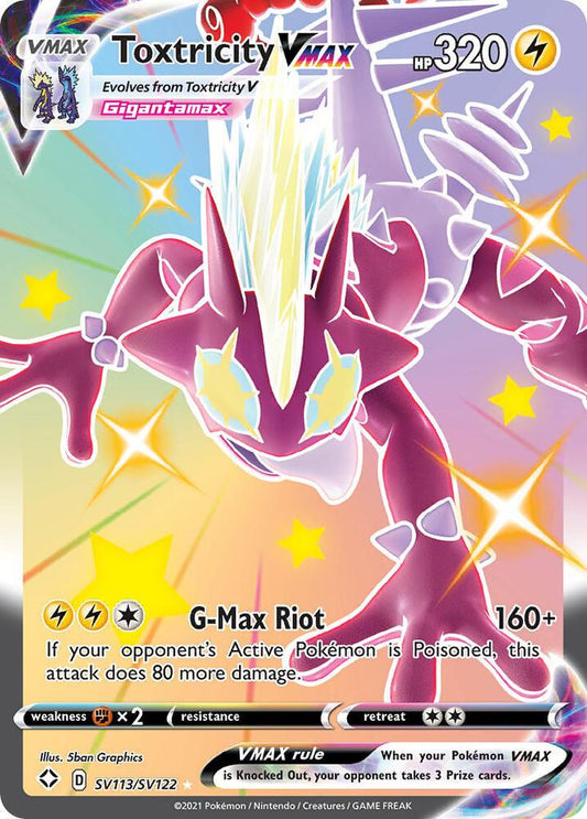 Pokemon Toxtricity VMAX SV113/SV122 Shining Fates