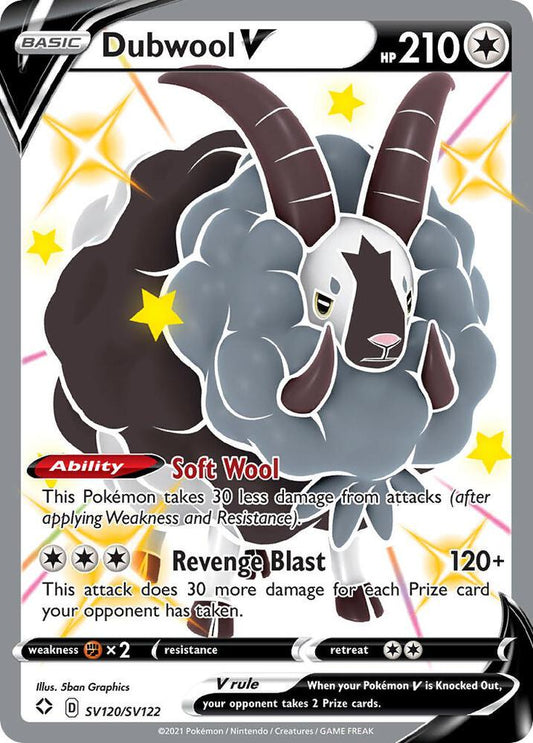 Pokemon Dubwool V SV120/SV122 Shining Fates
