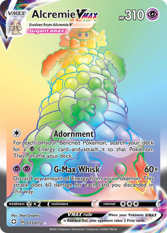 Pokemon Alcremie VMAX 73/72 Shining Fates