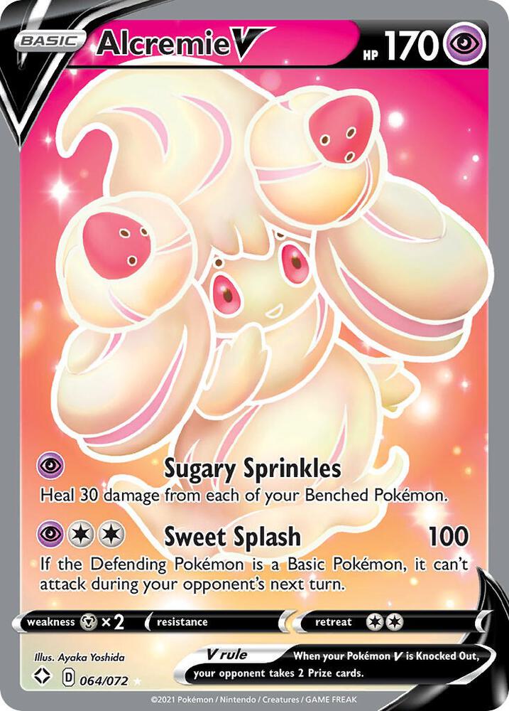 Pokemon Alcremie V 64/72 Shining Fates