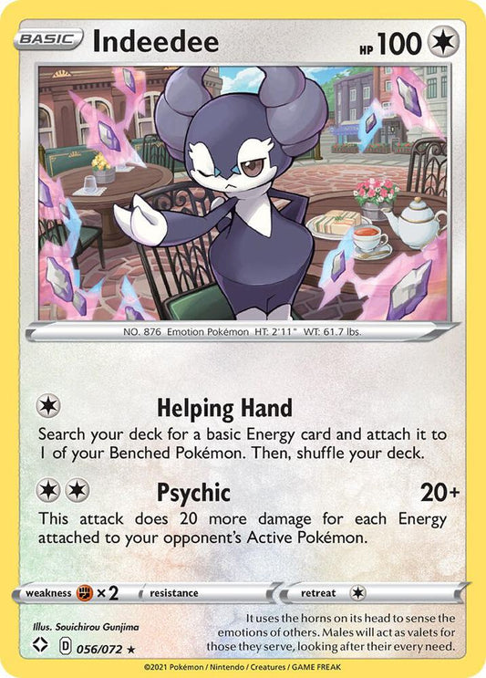 Pokemon Indeedee 56/72 Shining Fates