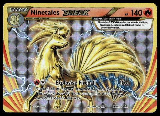 Pokemon TCG Ninetales BREAK #16/108 XY - Evolutions