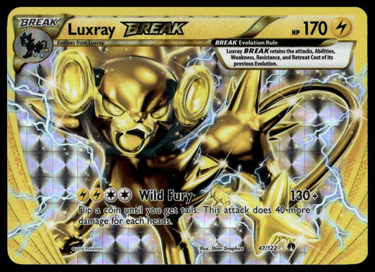 Pokemon TCG Luxray BREAK #47/122 XY - BREAKpoint