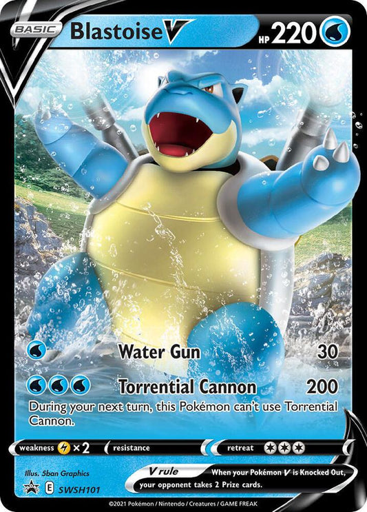 Pokemon Blastoise V SWSH101 SWSH Black Star Promos