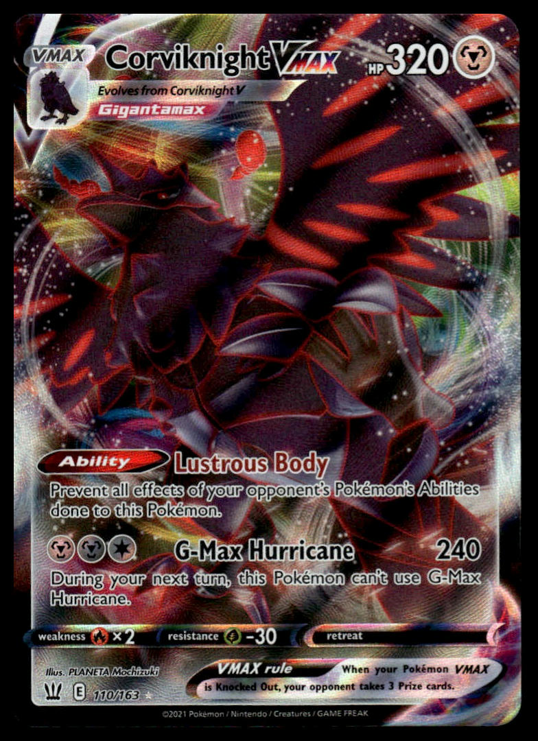 Pokemon TCG Corviknight VMAX #110/163 SWSH05: Battle Styles