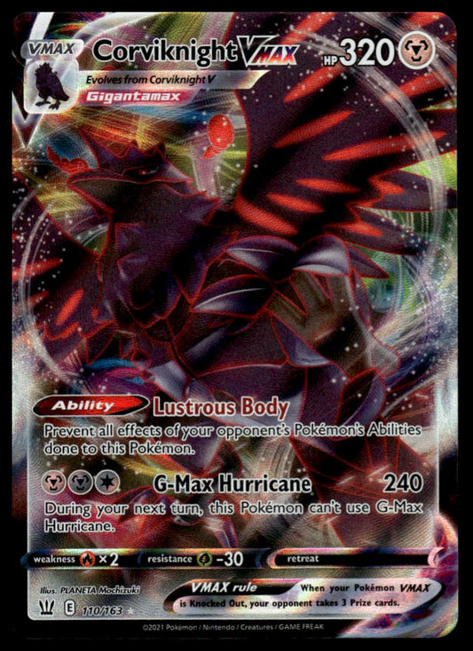 Pokemon TCG Corviknight VMAX #110/163 SWSH05: Battle Styles