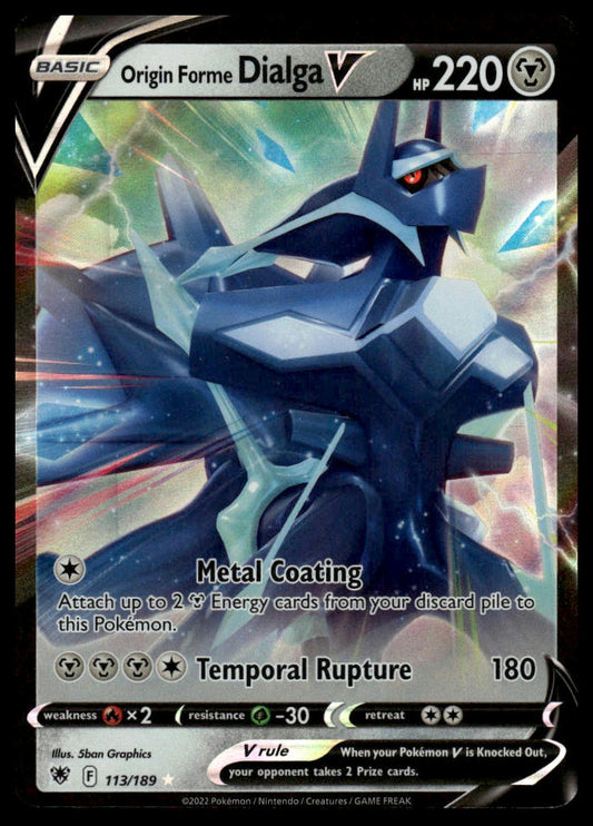Pokemon TCG Origin Forme Dialga V #113/189 SWSH10: Astral Radiance