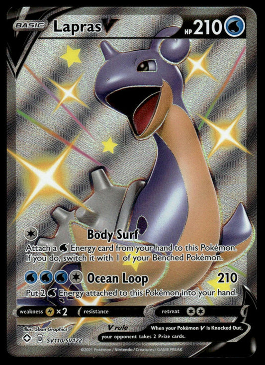 Pokemon TCG Lapras V #SV110/SV122 Shining Fates: Shiny Vault