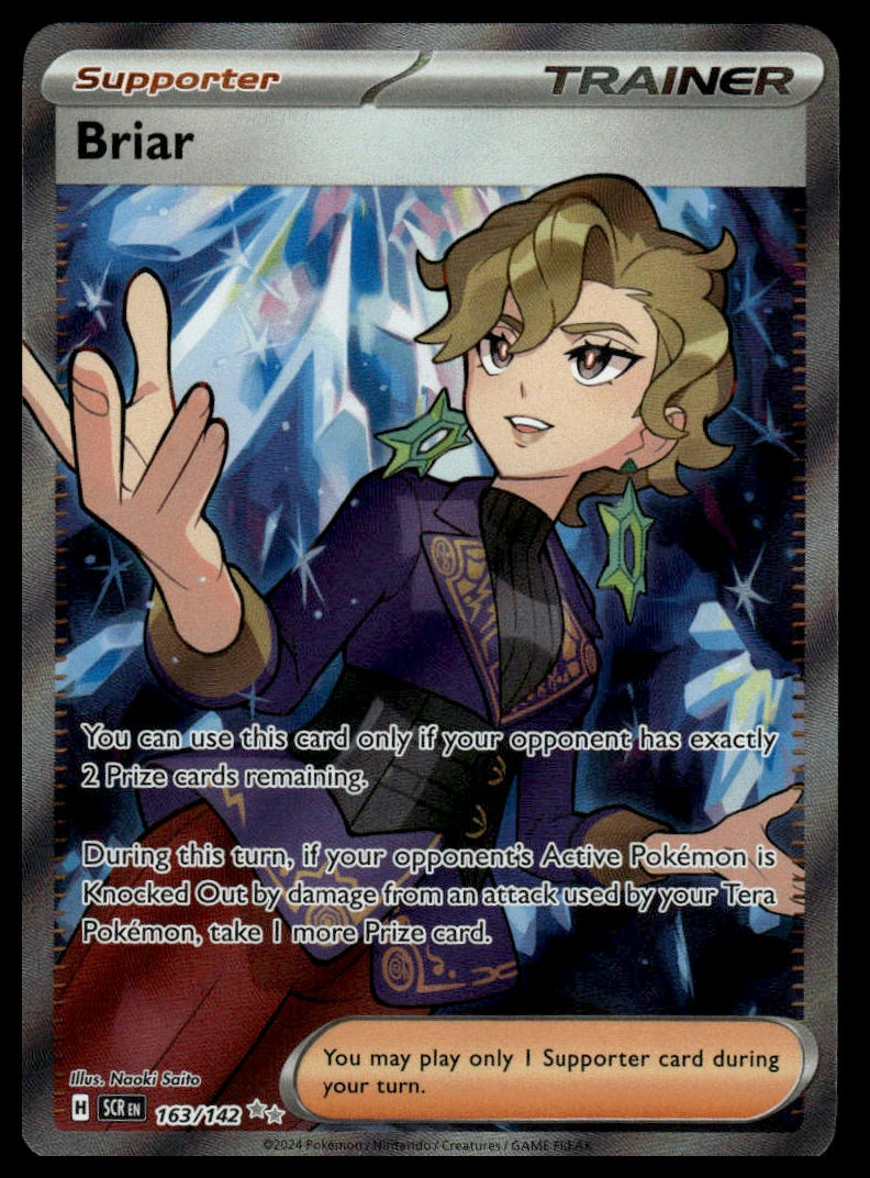 Pokemon TCG Briar #163/142 SV07: Stellar Crown