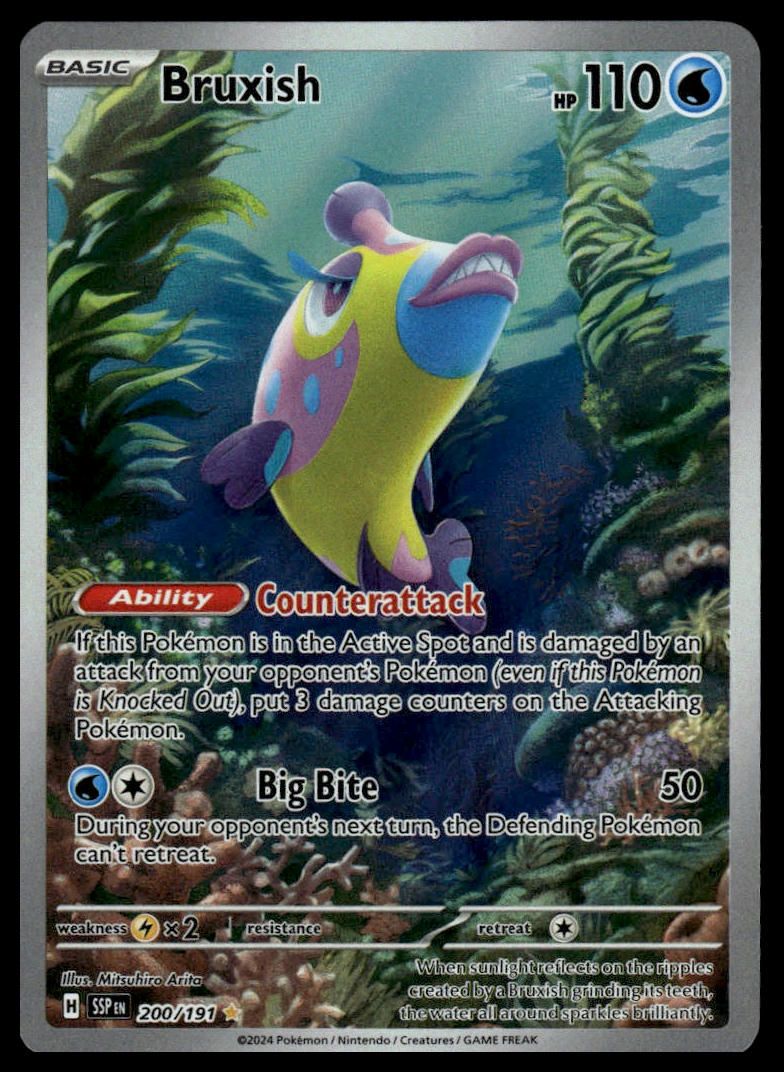 Pokemon TCG Bruxish #200/191 SV08: Surging Sparks