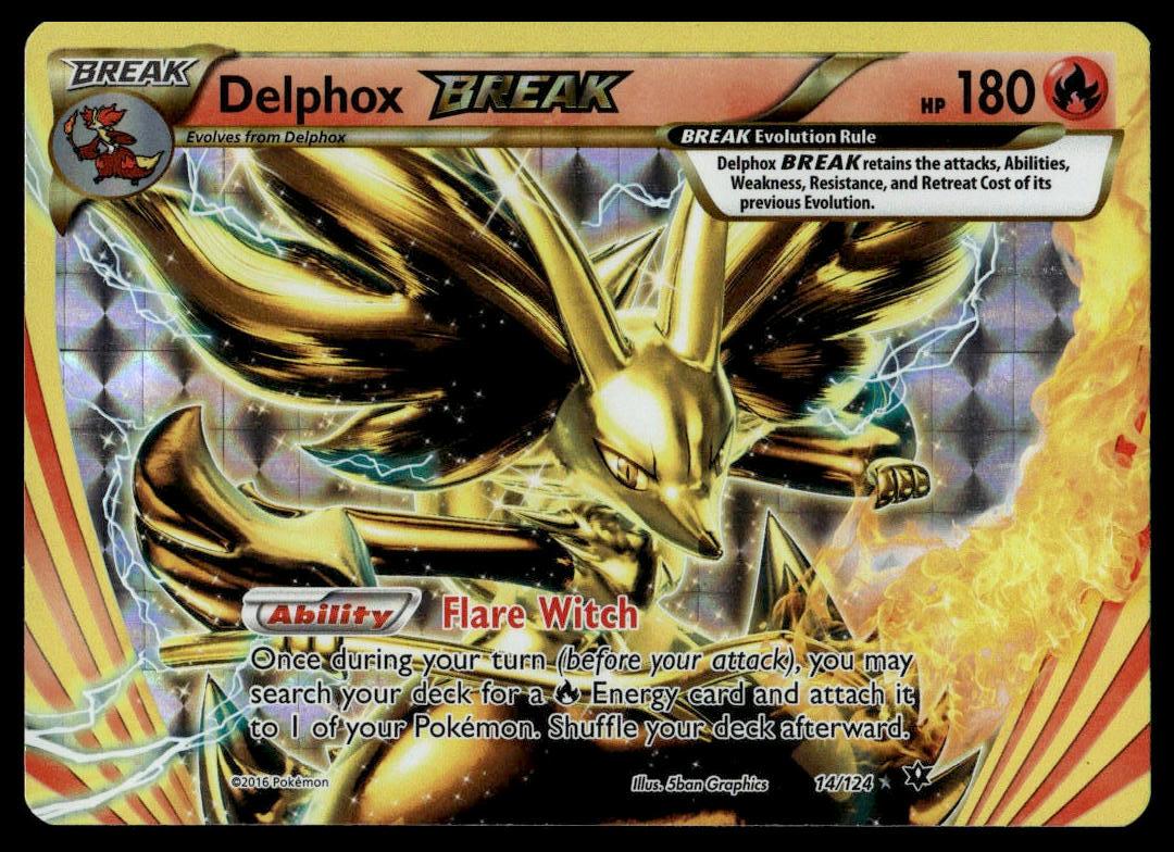 Pokemon TCG Delphox BREAK #14/124 XY - Fates Collide