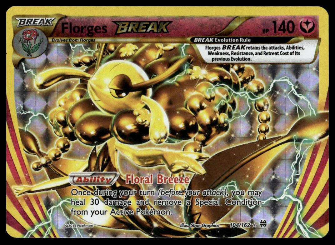 Pokemon TCG Florges BREAK #104/162 XY - BREAKthrough