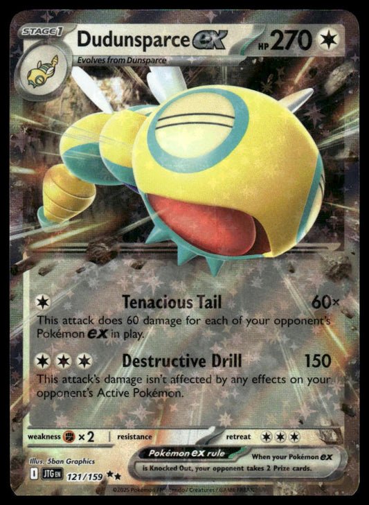 Pokemon TCG Dudunsparce ex #121/159 SV09: Journey Together