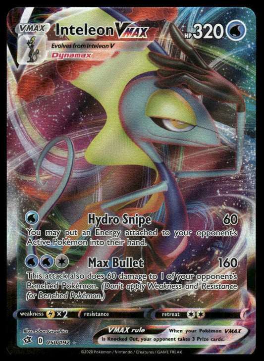 Pokemon TCG Inteleon VMAX #050/192 SWSH02: Rebel Clash