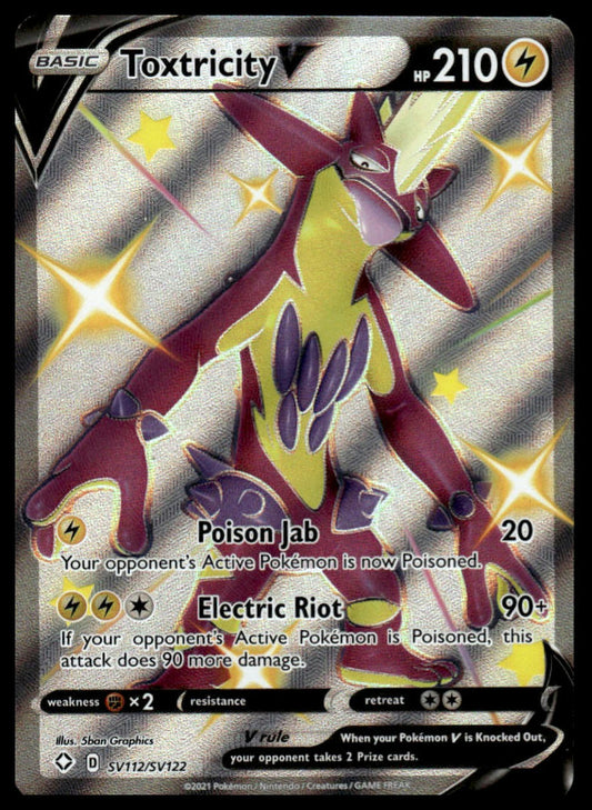 Pokemon TCG Toxtricity V #SV112/SV122 Shining Fates: Shiny Vault